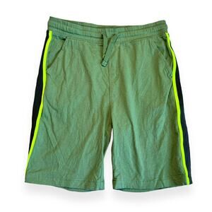 Zara Green Side Stripe Shorts 11-12